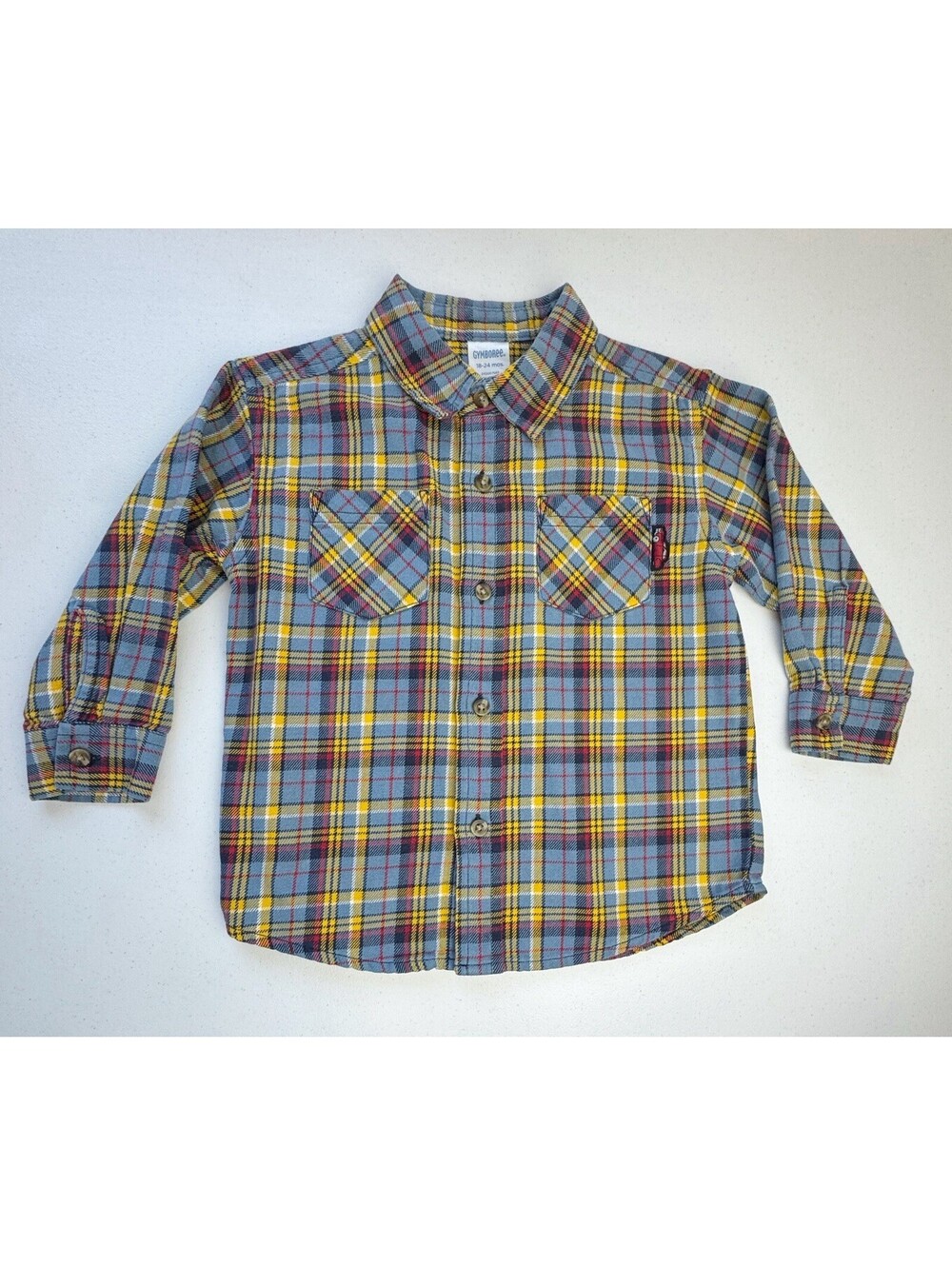Gymboree 2005 Plaid Button Up Top Size 18-24 months